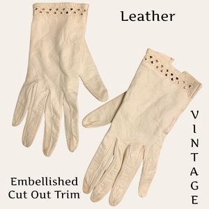 Vintage Leather Dress Gloves